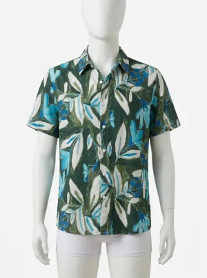 Chemise à fleurs années 70 homme esprit hippie - Vue 1 - Chemise à fleurs