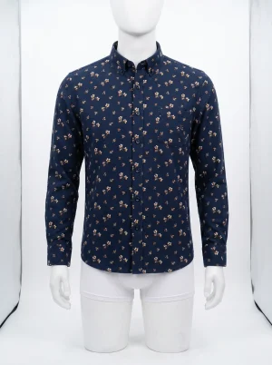 Chemise à fleurs coton fibres pures élégance homme - Vue 1 - Chemise à fleurs