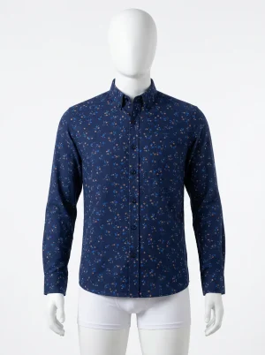 Chemise à fleurs coton homme style raffiné moderne - Vue 1 - Chemise à fleurs