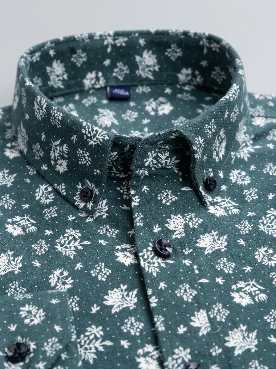 Chemise à fleurs coton homme technologie antibactérienne - Vue 2 - Chemise à fleurs
