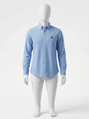 Chemise à fleurs coton oxford homme allure bureau décontractée - Vue 1 - Chemise à fleurs