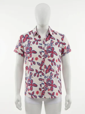 Chemise à fleurs coton polyester robuste dessin homme - Vue 1 - Chemise à fleurs
