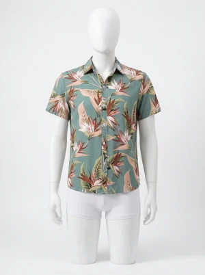 Chemise à fleurs fibres assainissantes allure estivale homme - Vue 1 - Chemise à fleurs