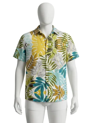Chemise à fleurs fibres de lyocell style botanique homme - Vue 1 - Chemise à fleurs