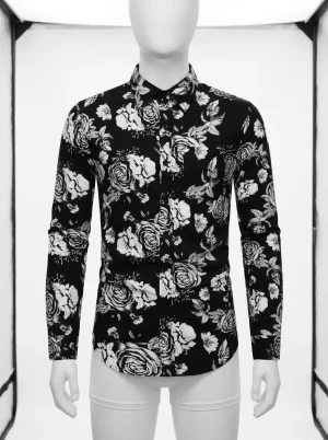 Chemise à fleurs homme design 3d hd style moderne inédit - Vue 1 - Chemise à fleurs