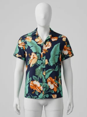 Chemise à fleurs homme textile performant élégant - Vue 1 - Chemise à fleurs