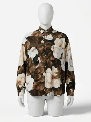 Chemise à fleurs lyocell rayonne cérémonie homme prestige - Vue 1 - Chemise à fleurs