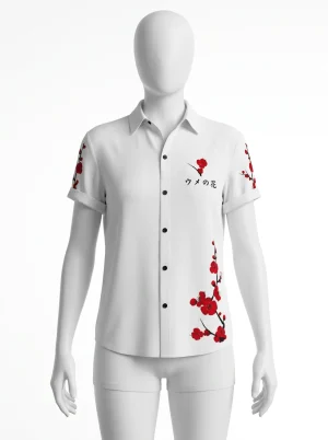 Chemise à fleurs lyocell rayonne homme esthétique versatile - Vue 1 - Chemise à fleurs