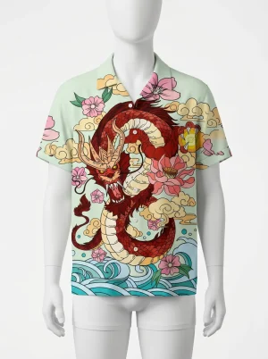 Chemise à fleurs lyocell rayonne imprimé mythique homme - Vue 1 - Chemise à fleurs