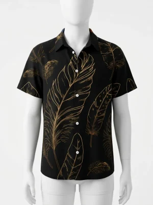 Chemise à fleurs lyocell rayonne look audacieux homme - Vue 1 - Chemise à fleurs