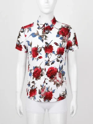 Chemise à fleurs lyocell rayonne mode intemporelle homme - Vue 1 - Chemise à fleurs