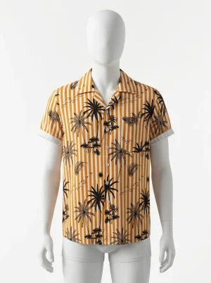 Chemise à fleurs lyocell rayonne voyage élégante homme - Vue 1 - Chemise à fleurs