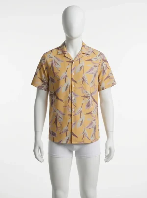 Chemise à fleurs manches courtes style détente homme - Vue 1 - Chemise à fleurs