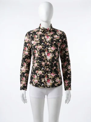 Chemise à fleurs manches longues homme allure audacieuse - Vue 1 - Chemise à fleurs