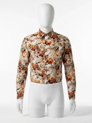 Chemise à fleurs manches longues homme vêtement résistant - Vue 1 - Chemise à fleurs