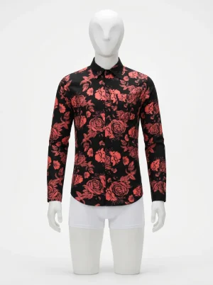 Chemise à fleurs ornementation digitale confort thermique homme - Vue 1 - Chemise à fleurs