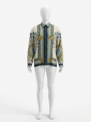 Chemise à fleurs oversize homme impression numérique décontractée - Vue 1 - Chemise à fleurs