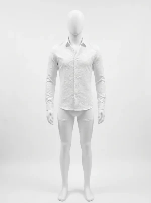 Chemise à fleurs polyester cintrée urbaine homme - Vue 1 - Chemise à fleurs