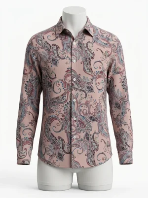 Chemise à fleurs polyester vintage homme allure légendaire - Vue 1 - Chemise à fleurs