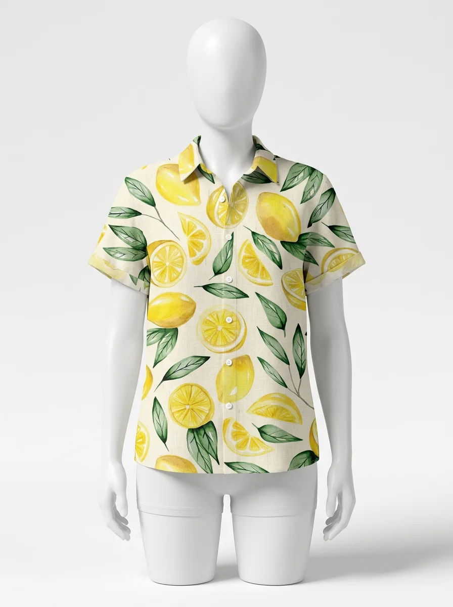 Chemise à fleurs respirante été homme coupe moderne - Vue 1 - Chemise à fleurs
