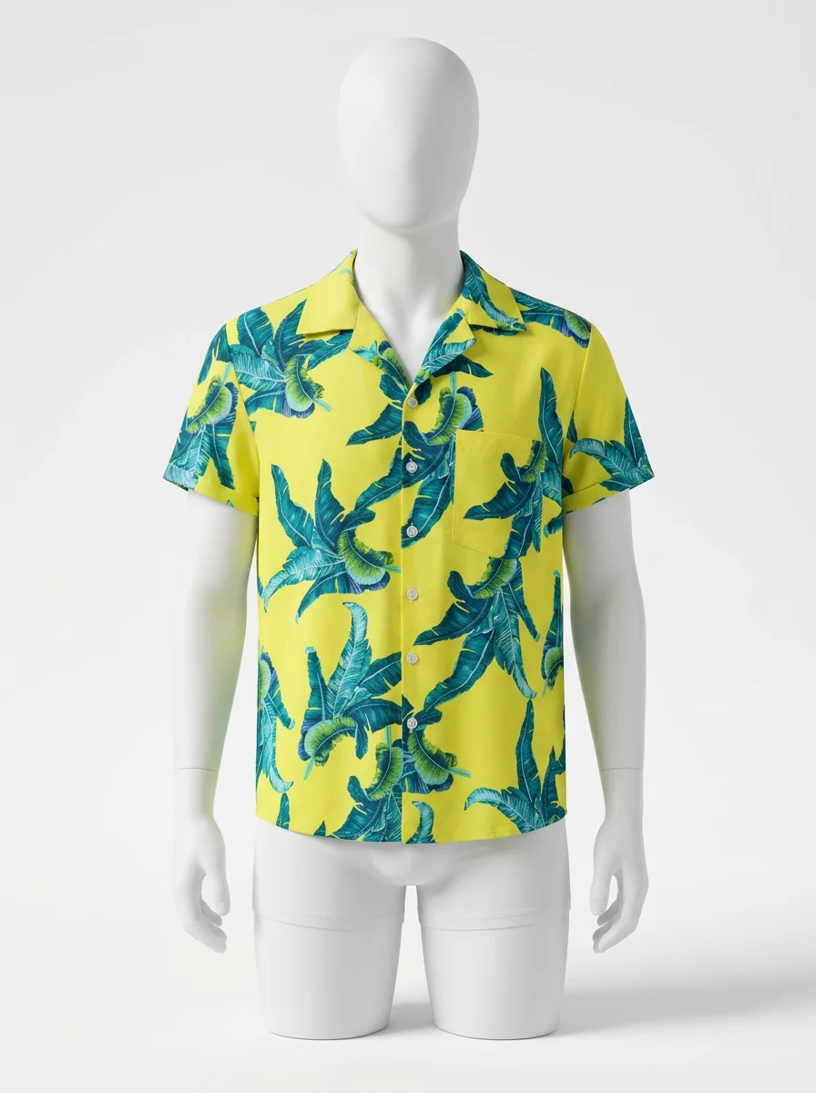 Chemise à fleurs textile ionisé douceur extrême homme - Vue 1 - Chemise à fleurs