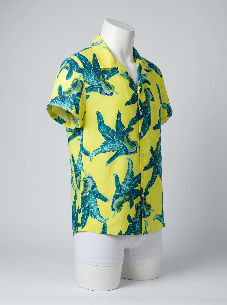 Chemise à fleurs textile ionisé douceur extrême homme - Vue 2 - Chemise à fleurs