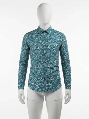 Chemise à fleurs textile ultra doux allure moderne homme - Vue 1 - Chemise à fleurs