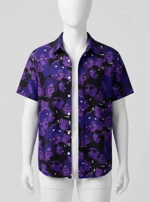 Chemise à fleurs vintage homme style seventies fibres innovantes - Vue 1 - Chemise à fleurs